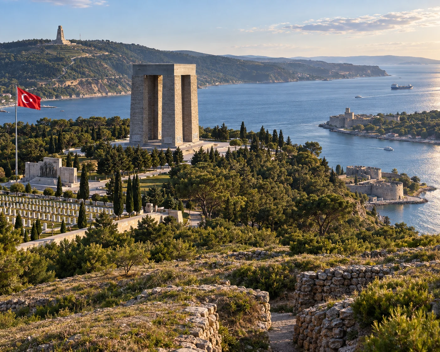 Çanakkale Zaferi’nin izlerini şehitlikler ve cephelerde yerinde keşfedin.