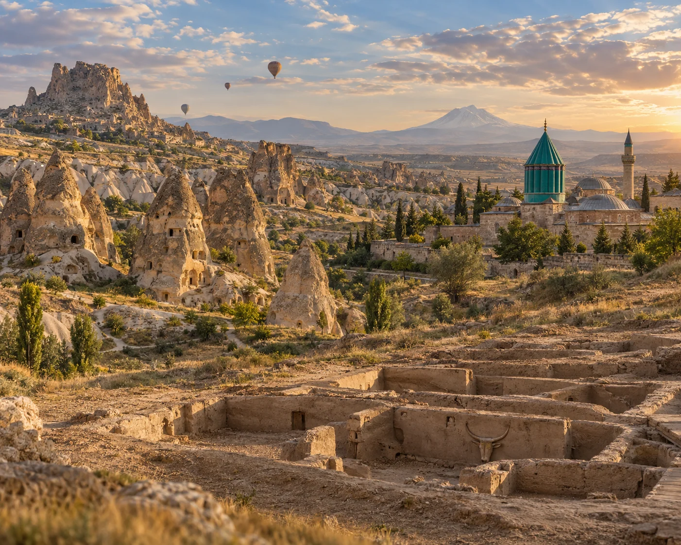 Kapadokya – Konya – Çatalhöyük – Doğadan İlk Şehirlere